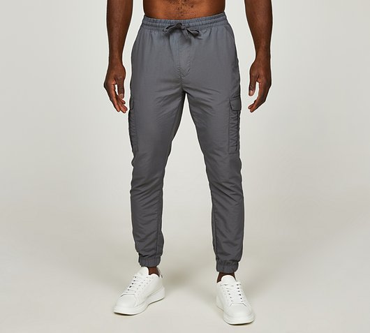 Brave Soul Cargo Cuff Pant - Grey - Size 30
