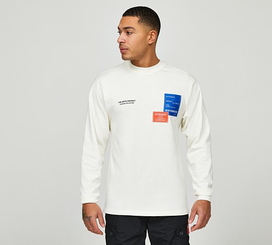Arch Back Logo Relaxed Fit Long Sleeved T-Shirt