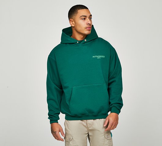 Authorized Dept Relaxed Overhead Hoodie - Green - Size XL