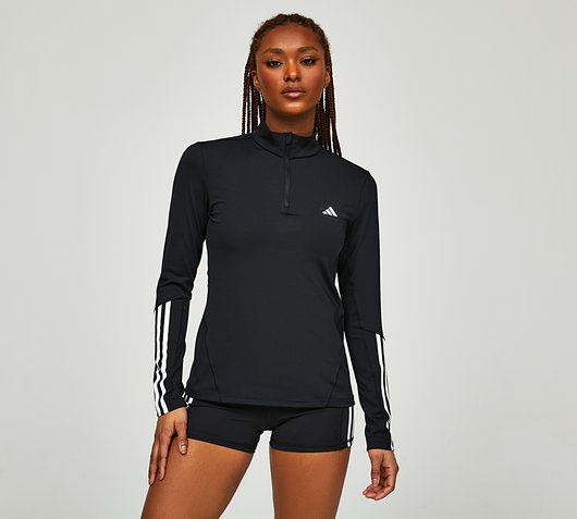Womens Hyperglam Quarter Zipped Top