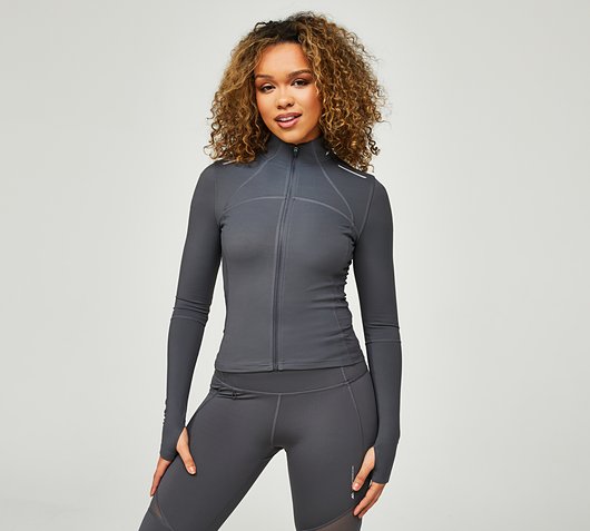 Womens Altitude Full Zip Long Sleeve Top