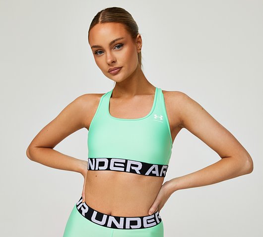 Womens Heatgear Armour Mid Branded Sports Bra