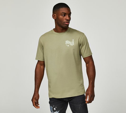 Dripmade Liquid T-Shirt | Oil Green / Sage | Footasylum