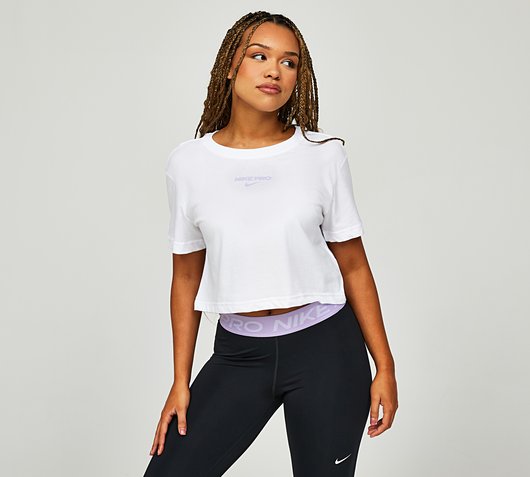 Womens Dri-FIT Pro Short Sleeve Cropped T-Shirt