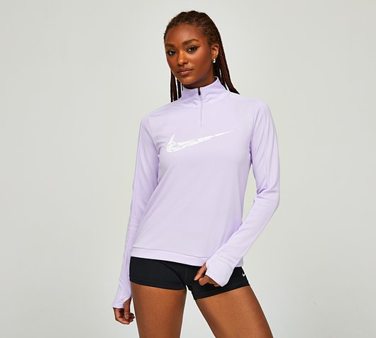 Womens Swoosh Dri-FIT Half Zip T-Shirt