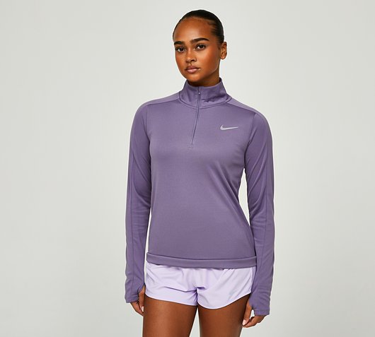 Womens Dri-FIT Pacer Quarter Zip T-Shirt