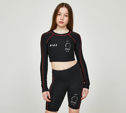 Girls Cropped Long Sleeve Top