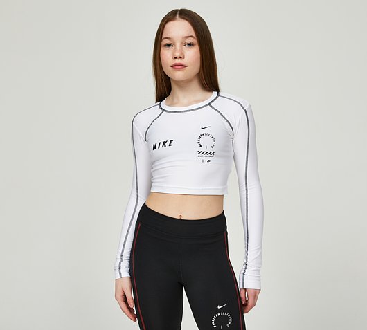 Girls Cropped Long Sleeve Top