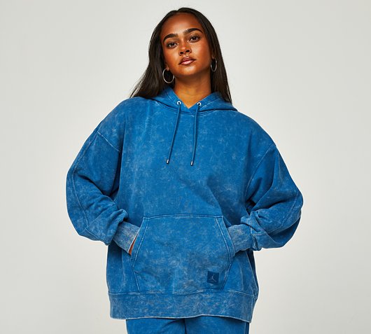 Womens Flight Washed Fleece Hoodie