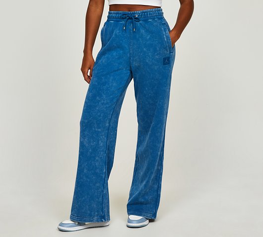Womens Flight Washed Fleece Open Hem Pant