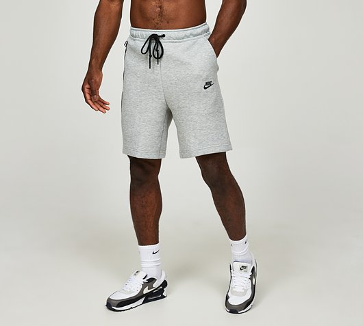Nike Tech Fleece Short Dark Grey Heather Footasylum