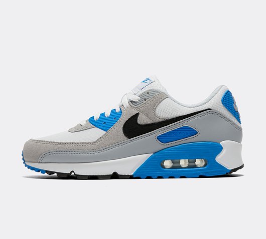 Nike Air Max 90 Trainer White Black Photo Blue Footasylum