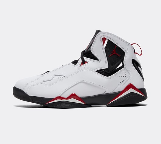 Jordan True Flight Trainer White Varsity Red Black Footasylum