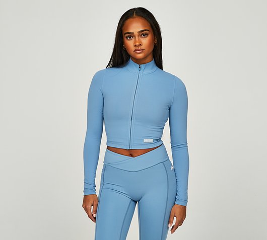 Womens Smooth Like Butter Full Zip Long Sleeve Top
