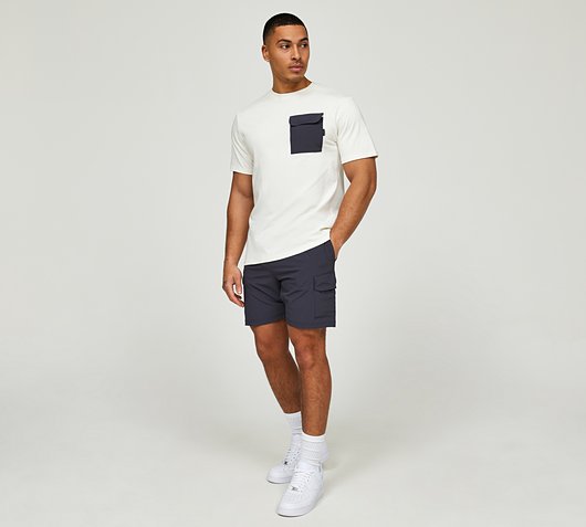 Nylon Pocket T-Shirt and Short Set