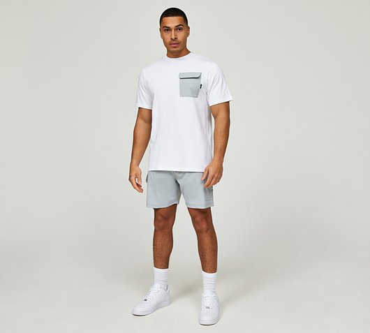 Nylon Pocket T-Shirt and Short Set