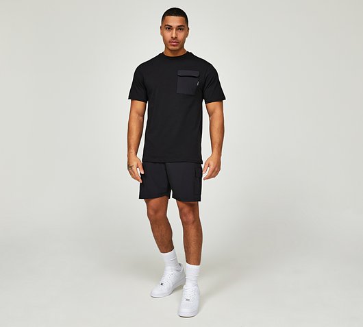 Nylon Pocket T-Shirt and Short Set