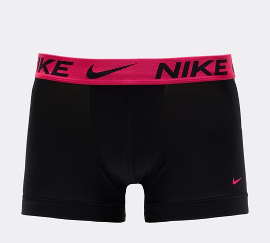 Nike 3 Pack Waistband Trunk Boxer | Black / Fierce Pink / Lime Blast ...