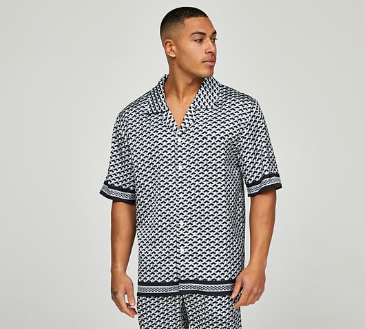Illusion Print Resort Shirt