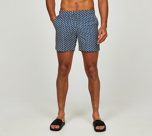 Illusion Print Swim Short