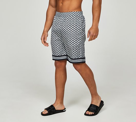 Belier Illusion Print Resort Short - Grey - Size S