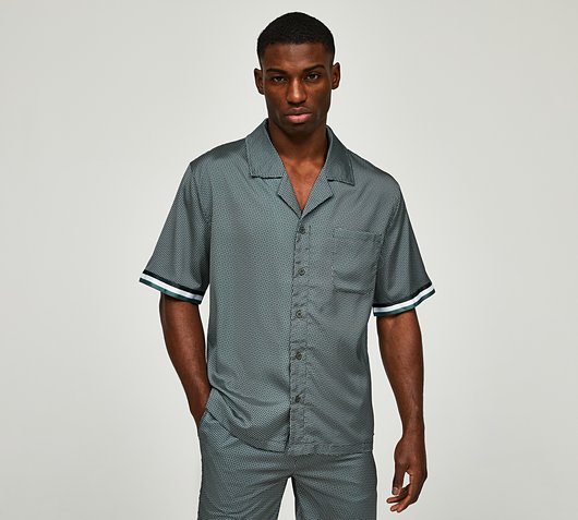 Chain Print Resort Shirt