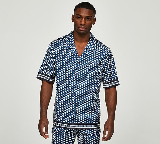 Illusion Print Resort Shirt