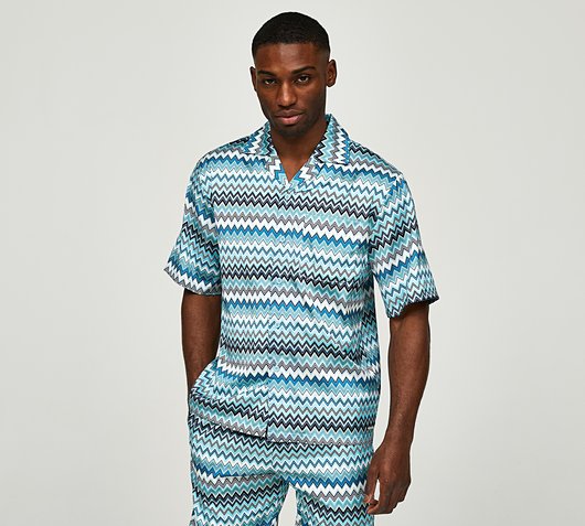Zag Print Resort Shirt