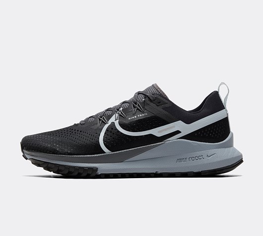 Nike Pegasus Trail 4 Trainer | Black / Aura / Wolf Grey / Dark Grey ...