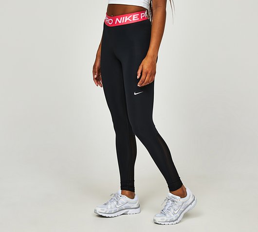 Womens Pro Mid-Rise Mesh-Panelled Legging