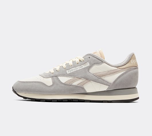 Reebok Classic Leather Trainer Chalk Grey 3 Moonstone Footasylum
