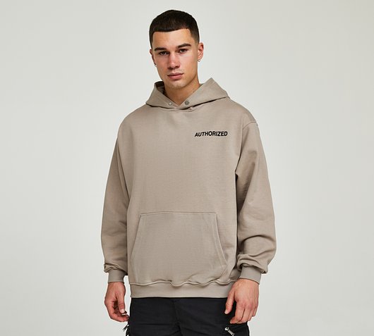 Script Graphic Relaxed Fit Overhead Hoodie