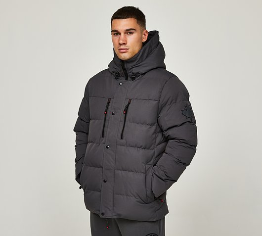 Zavetti Canada Paglia Puffer Parka Jacket | Asphalt | Footasylum
