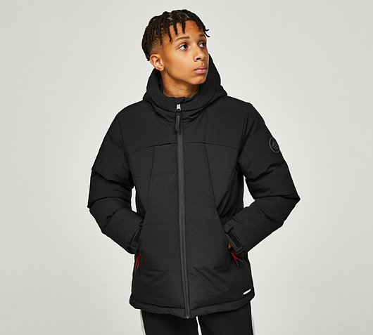 Closure London Junior Ripstop Puffer Jacket - Black - Size XL/B