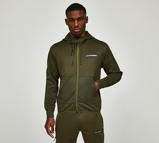 Nicce Calix Tech Zip-Thru Hoodie - Green - Size XL