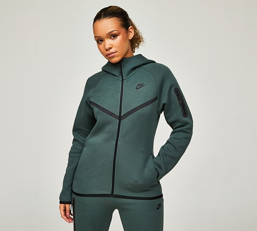 Nike Womens Tech Fleece Windrunner Full Zip Hoodie Black
