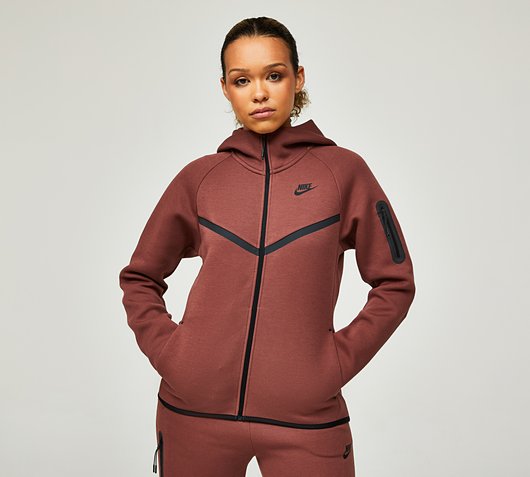 Kalinga Ashok Red Nike Hoodie With White Swoosh Mens Hoodies Red