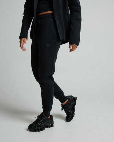 Fleece Jogger Pants Black Womens Nike Womens Mid-Rise Tech Fleece