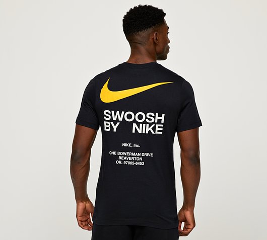 Nike Athletics Regular T-Shirt | Black / Dusty Cactus