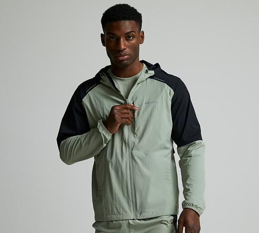 Columbia Tech Nylon Hoodie | Collegiate Navy / Mountain Blue