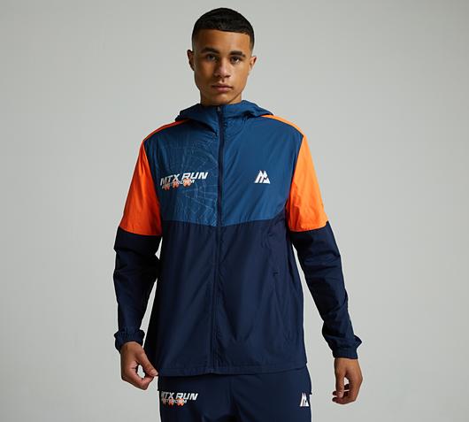 TAICHI ジオメトリックパターン ジャケット WM Montirex MTX Run City Amsterdam Jacket | Midnight Blue / Naval