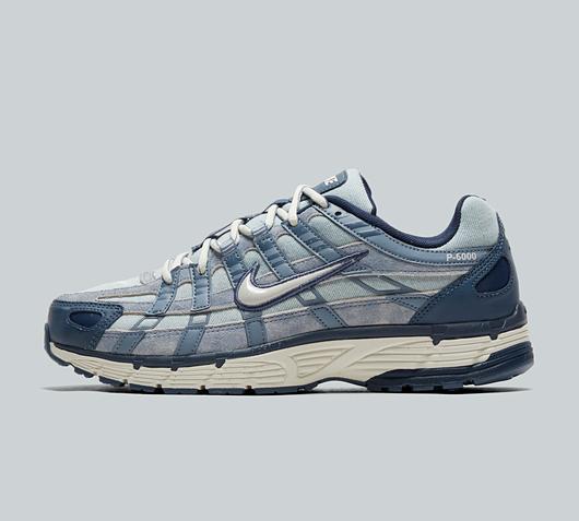 Nike P-6000 Trainer Metallic Platinum University Blue Footasylum