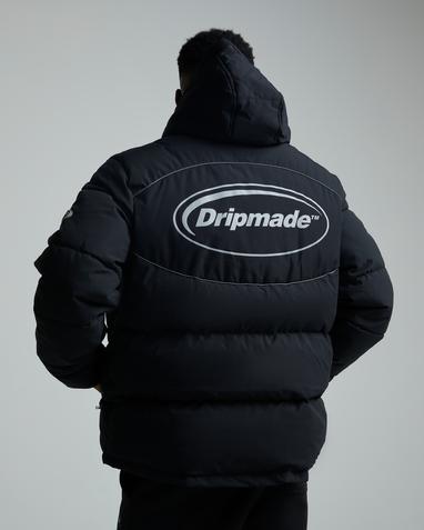 Dripmade Extremity Puffer Jacket | Jet Black | Footasylum