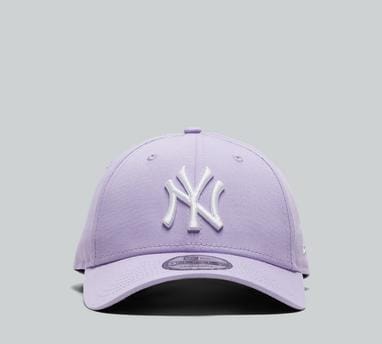 New Era NY League Essential 9FORTY Adjustable Cap Purple White