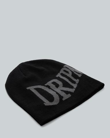 Dripmade Lucid No Cuff Beanie | Jet Black / Iron Gate | Footasylum