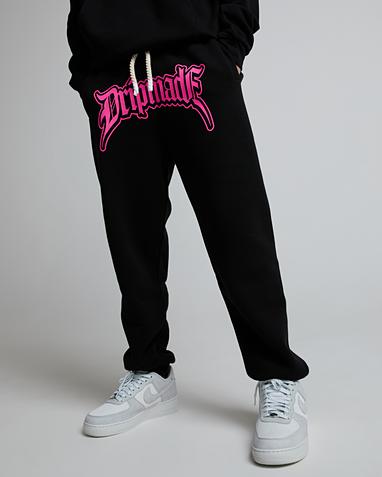 Dripmade Phantom 2.0 Jogger | Jet Black / Pink Glo | Footasylum