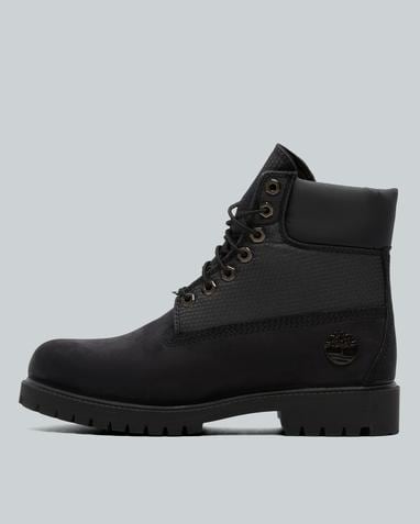 Timberland 6 Inch Premium Boot | Black Nubuck / Reflective