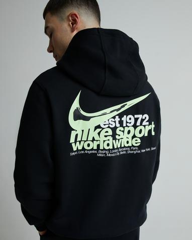 nike hbr swoosh overhead hoodie black