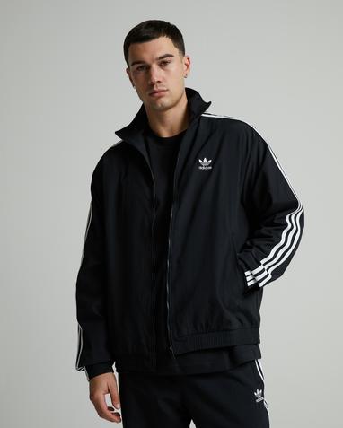 adidas Originals Woven Firebird Track Top | Black | Footasylum