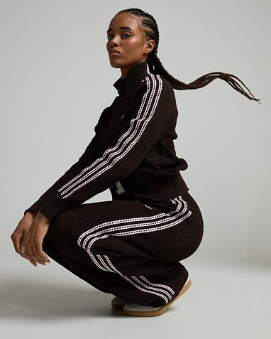 adidas Originals Womens Crochet Track Pant | Aurora Coffee